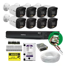 Kit 8 Câmeras Vhd 3240 B Full Collor C/ Imhdx 3008 E Hd 1tb