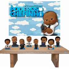 Poderoso Chefinho Afro - Kit Display 8 De Mesa + Painel 