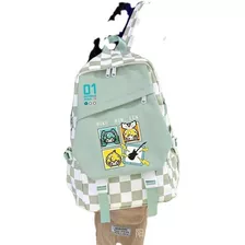 Mochila Escolar De Anime Hatsune Miku Para Hombre Y Mujer