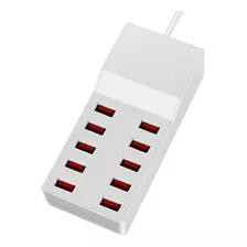 Zapatilla Conector Multipuerto Multiple Usb 10 Puertos 50w