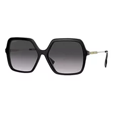 Burberry Be G Gafas De Sol Extragrandes Negras Lente Gris De