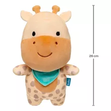 Pelúcia Turminha Soft Animais Fofo Macio Menino Menina Buba Cor Girafa