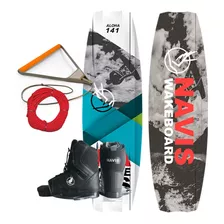 Prancha De Wakeboard 141 Semi Nova Com Botas E Manete