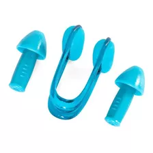 Kit Proteção Natação Tampão Auricular + Clip Protetor Nasal