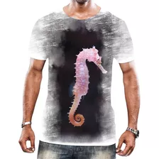 Camisa Camiseta Animais Cavalo Marinhos Mar Oceano Hd 3