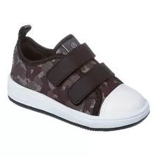 Tênis Infantil Masculino Ortopé Bliss Estampa Militar Verde