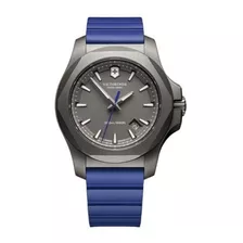 Victorinox Reloj Swiss Army I.n.o.x, Azul Color Del Bisel Gris Color Del Fondo Gris