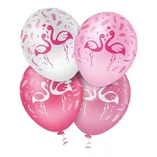 Balão - Bexiga Flamingo - 25 Unidades