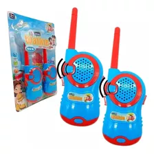 Radinho Comunicador Infantil Walk Talk Brinquedo Criança Top Cor Azul E Vermelho