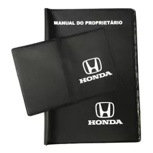 Capa Guardar Manual Proprietário Honda + Porta Doc