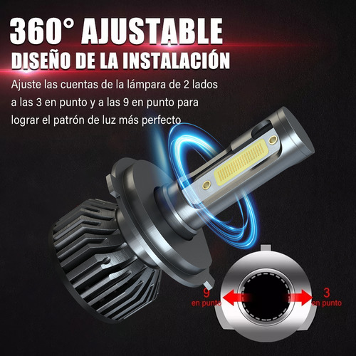 12000lm H4 Faros Led Y Antiniebla Para Seat Ibiza 2008-2016 Foto 7