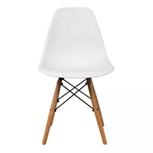 Silla De Comedor Virke Eames, Estructura Color Madera, 4 Unidades