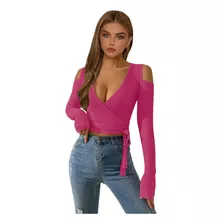 Blusa De Moda Maga Larga Modelo Dana Marca Epifania