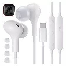 Auriculares Con Cable Usb-c Y Microfono, Blanco | Apetoo