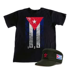Camiseta Cuba + Cap Cubano Kit Cuba