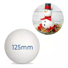 Bola De Isopor 125 Mm Boneco De Neve Artesanato Escola