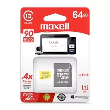 Tarjeta De Memoria Maxell Cl10 64gb Clase 10