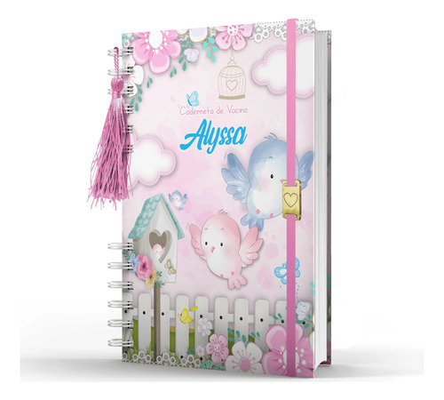 Caderneta Vacinação/vacina Personalizada Com Nome Menina Personalizado