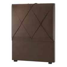 Cabeceira Cama Box Solteiro 90cm Elegance Café Viero Móveis Cor Marrom