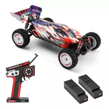 Carrinho De Controle Wltoys 124008 Brushless 60km 2 Baterias