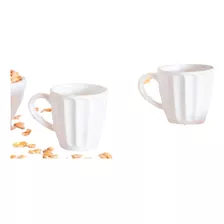 Taza Mug Cafe Doble Modelo Vainilla Color Blanco De 150 Cc.