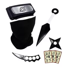 Kit Ninja Do Naruto Bandana Balaclava Kakashi Papel Bomba