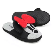 Pantufa Chinelo Solado Borracha Minnie Mouse Disney Original