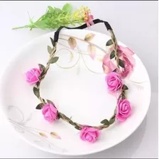 16 Tiaras Cabelo Guirlanda De Flores Coque Atacado Headband