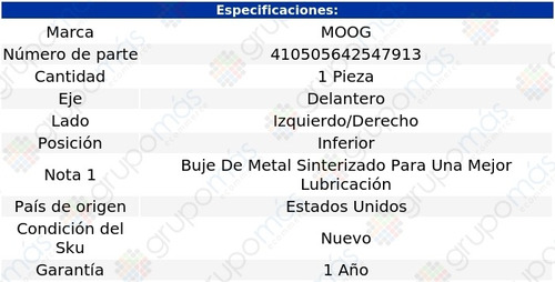 Rotula Horquilla Del Izq/der Inf Saturn L300 01 Al 05 Moog Foto 2