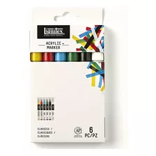 Liquitex Rotuladores De Pintura, Juego De 6 , Fine 6 Set,