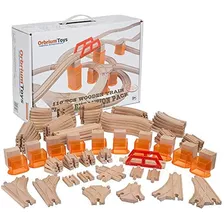 110 Pcs Orbrium Toys Paquete De Expansion De Pista De Tren