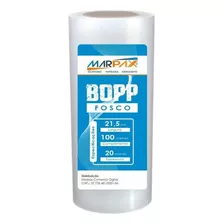 Bopp Fosco Para Laminação Bobina A4 21,5cmx100m Marpax 01un