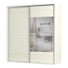 Guarda Roupa Casal Espelho 223cm 2 Portas 100%mdf Tw602e Off