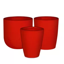 Kit Vaso De Planta Polietileno Flor Jardim Decoração Cd14