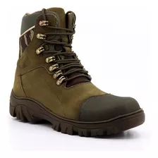 Bota De Couro Legitimo Adventure Militar Coturno + Brinde