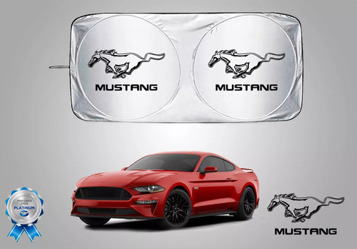 Tapasol Cubresol Antiuv Con Logo De Auto Ford Mustang 2018 Foto 9
