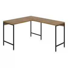 Mesa De Escritório Em L Estilo Industrial 120x140cm Active