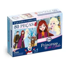 Brinquedo Quebra Cabeça Frozen Princesas Do Gelo Meninas