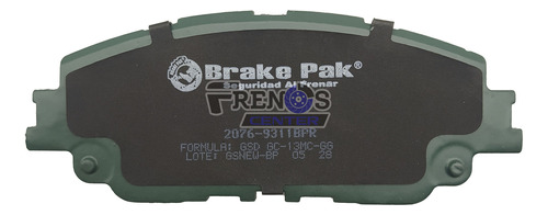 Pastilla Freno Del Brake Pak Para Toyota Corolla Foto 3