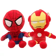 Boneco Pelúcia Marvel Legends Spiderman Iron Man Infantil