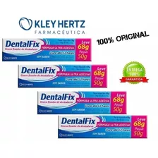 Dentalfix Fixador De Dentadura L 68g P 50g Kit 4 Unidades