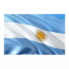Bandera Argentina 60x120 Cm Con Sol Flameo