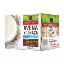 Bebida De Avena Y Linaza Natures Heart Caja Con 6pz De 946ml