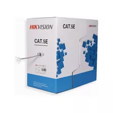 Cable Utp Cat 5e Hikvision 100% Cobre Interior Bobina 