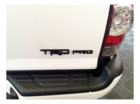 Toyota 4runner Tacoma Tundra Trd Pro Emblem Black Metal  Ttg Foto 3