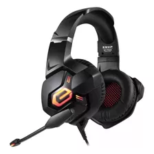 Fone De Ouvido Gamer Headset Pc/ps4/xbox Knup Kp-fn600 Cor Vermelho Cor Da Luz Azul