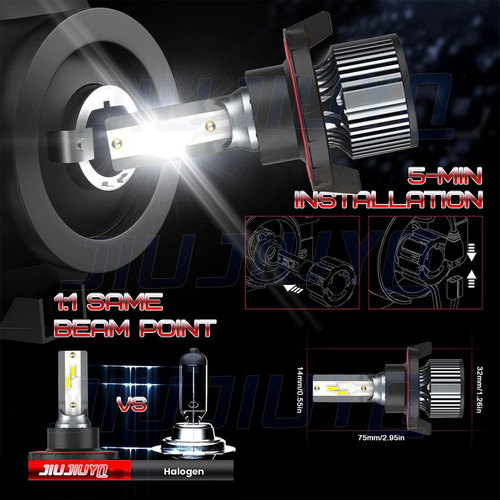 Kit Faros Luz Led H13 30000lm Para Jeep Haz Alta/baja Foto 4