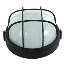Lámpara De Pared, Techo Calux 5011/n Color Negro 110v Por 1 Unidad