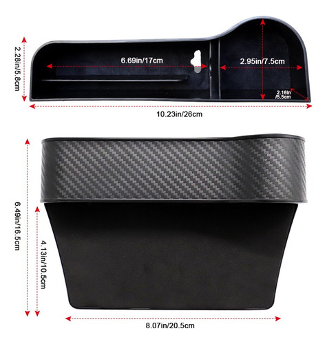 Bolsillo Lateral Consola Carro Organizador Portavasos Silla Foto 3