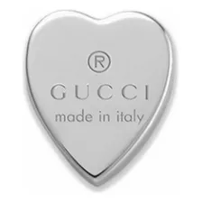 Gucci Arete Forma De Corazón Plata De Ley